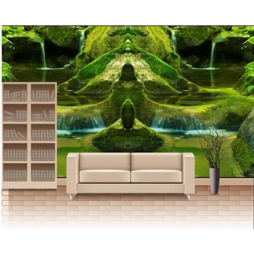 3d customized wallpaper 3d wallpaper Green landscape mural background wall photo wallpaper for walls mural 3d wallpaper