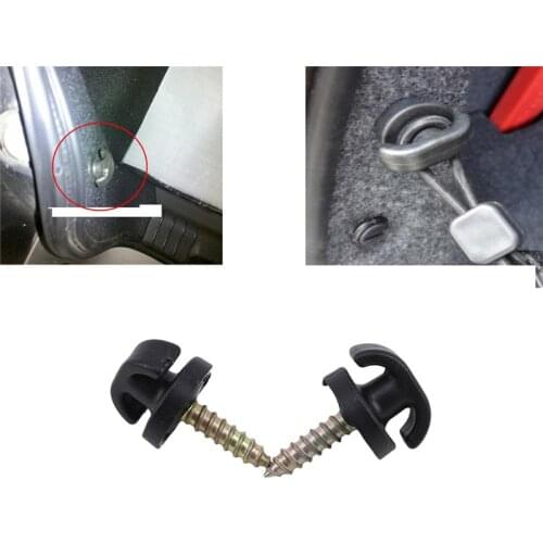 4 Pcs Universal Car Rear Trunk Envelope Cargo Net Tie Down Hook Ring Loop Hanging Hook Up Trunk Hook Screw