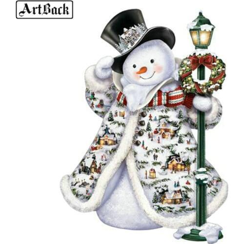 5d diy diamond painting snowman merry christmas icon full square crystal diamond mosaic kids new year gift handmade crafts