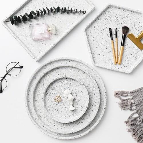 Large Silicone Molds for Concrete Tray Round Home Storage Tray Cement Epoxy Resin Tray Mold Fruit Tray Terrazzo Mould