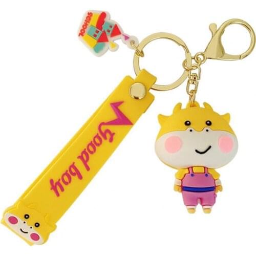 Key Chain Premium Soft Cattle Mascot Good Craftsmanship Durable Key Chain For Home