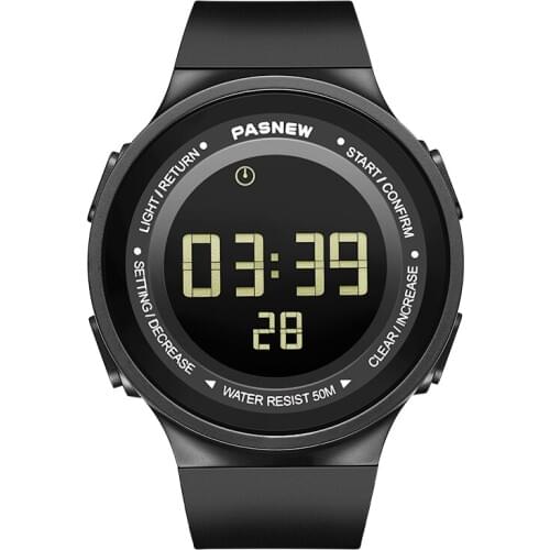2021 PASNEW Top Sport Brand Watch Men Led Digital Watches Men Multifunction Electronic Wristwatches Waterproof Swim Watch