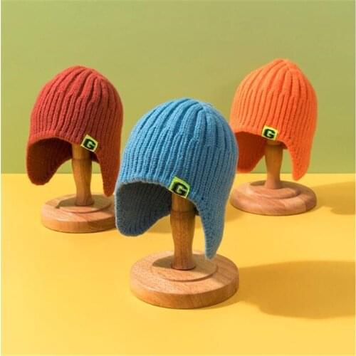 Baby Knitted Hat New Autumn Winter Kids Warm Beanie Cap Children Baby Boys Girls Hat For 2-8Y