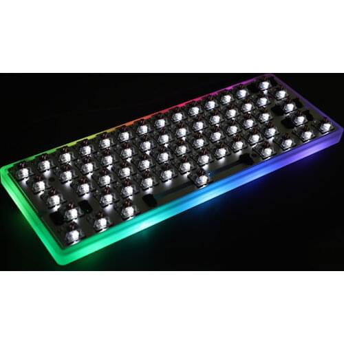 DIY Mechanical Keyboard Can Be Used for Shell Acrylic CNC Frosted Transparent Shell