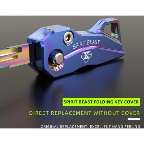 SPIRIT BEAST Folding Key Shell Modification Accessories For 502C 302S BN300 For Motorcycle Key Cover