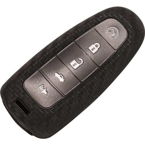 Jingyuqin 10pcs 5 Buttons Silicone Remote Car Key Case Shell For Ford Edge Escape Flex Explorer Taurus