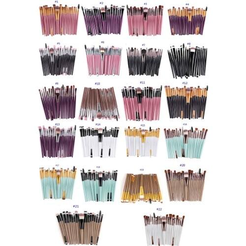 Makeup brushes 20pcs/set Cosmetic Makeup Brushes kits Set Powder Foundation Eyeshadow Eyeliner Lip Make Up Brush Tool