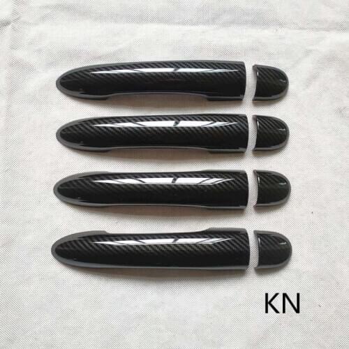 Handles Covers fit for Renault LAGUNA 3 Iii Mk3 Car Accessories Door Handle Cover Trim Plastic Imitation Carbon Fiber