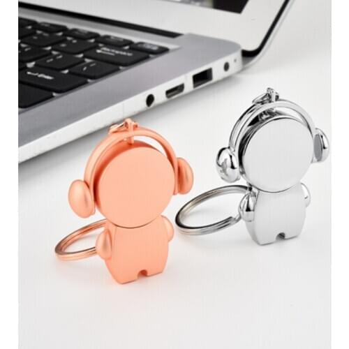 Custom DIY LOGO Metal DJ man usb 3.1 memory flash stick pen drive