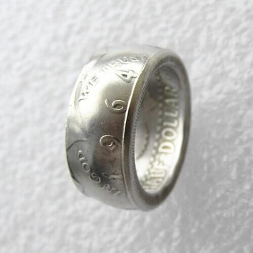 US Kennedy '1964' Half Dollar Coin Ring Handmade In Sizes 7-14