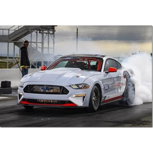 Mustang Cobra Jet 1400 Car Wallpaper Wall Art Poster Print Canvas Paintings for Home Room Decor