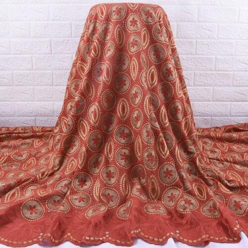 Zhenguiru New Arrival Cotton African Lace Fabric High Quality Swiss Lace Beautiful Nigerian Fabric For Women Party Dress A1924