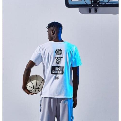 New Popular Top Short-Sleeved Mens Short-Sleeved Summer Hip-Hop Street Basketball Short-Sleeved Sports Plus Size