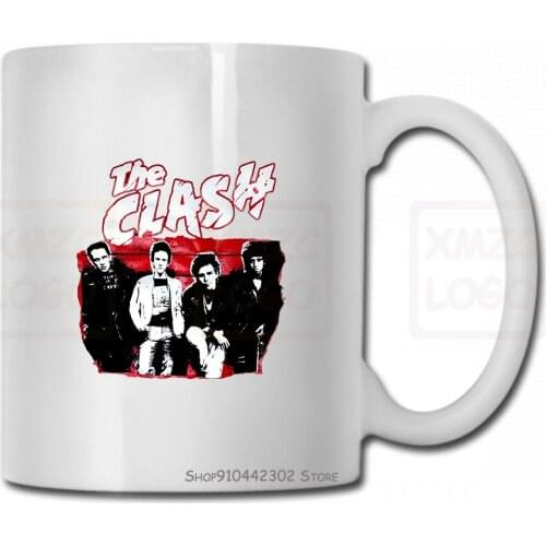 Rare The Clash Mug Cup Punk Rock Size Small Joe Strummer Mick Jones Women Men