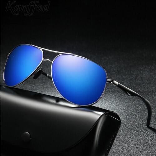 Kanffod Classic Pilot Polarized Mens Sunglasses Alloy Metal Frame Driving Outdoor Sun Glasses Womens Unisex Fishing Eyewear