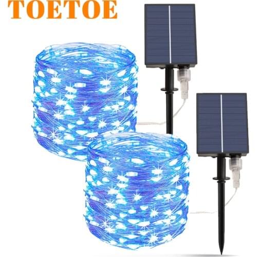 Solar led light outdoor garden decoration DIY Christmas Easy to install Holiday Bedroom Party Garlands 5/10/20M Flashing Lamps