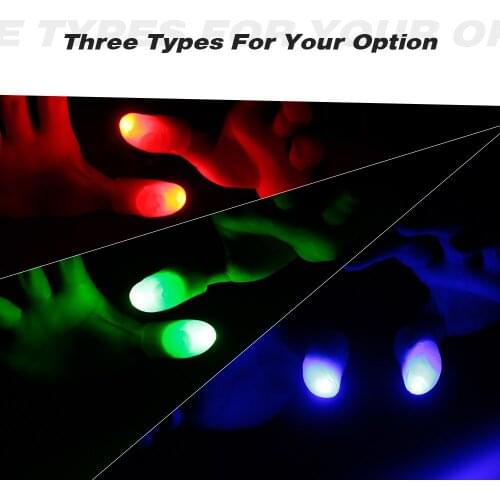 LED Finger Lamp Thumbs Light Magic Light Up Finger Magic Trick Fake Finger