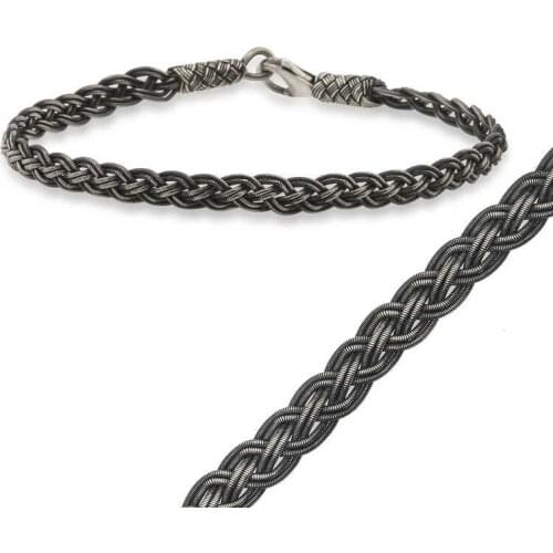 Tevuli 925 Sterling Silver Kazaziye Braid Bracelet