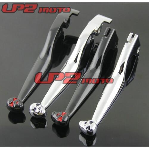 Motorcycle Skull Brake Clutch Horn Handle lever For Honda Shadow 400 750 VT750