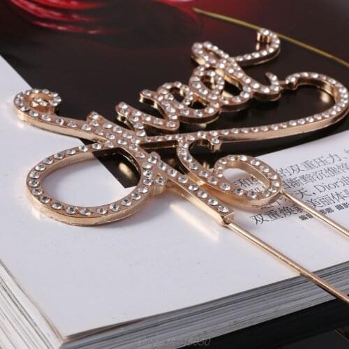 Sweet 16 Cake Topper 16th Birthday Party Themes With Rhinestone Decoration Anniversary Supplies M30 21Dropshipping