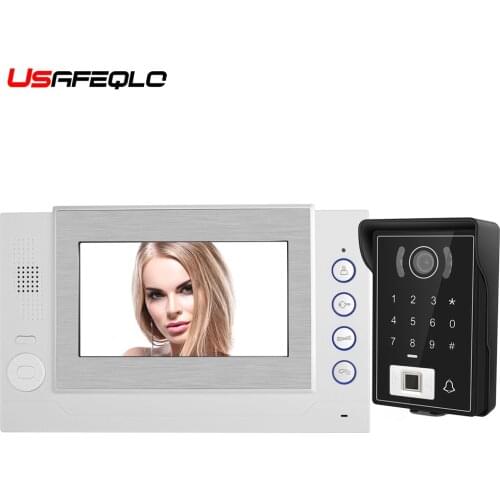 7inch Color Hands Free Video Door phone Intercom System Doorbell One Monitor with Waterproof Camera