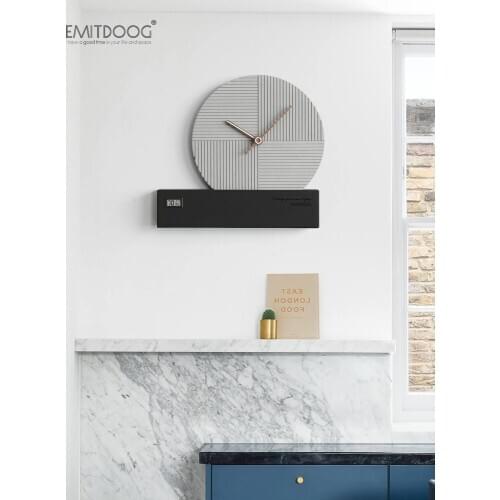 Vintage Automatic Wall Clock Electronic Silent 3d Digital Wall Clock Modern Design Creative Reloj Pared Room Decoration BW50WC