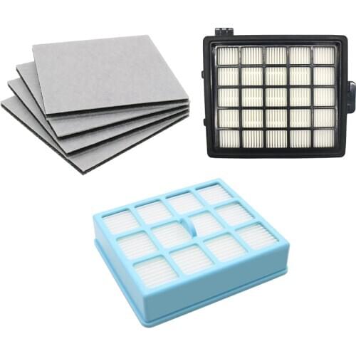 High Quality 2pcs Hepa Filter & 4pcs Motor Cotton Filter For Philips FC8134 FC8135 FC8136 FC8142 FC8146 FC8148 FC8140 FC8144