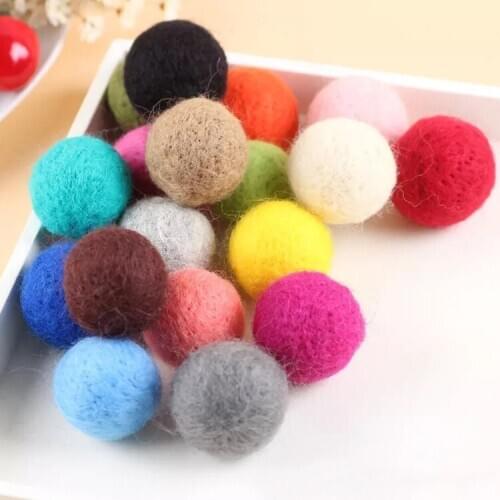 Yongsheng Flower DIY Material Bag Accessories Wool Felt Ball Ice Cream Cone Valentines Day Plush Pentagonal Garland Accessories
