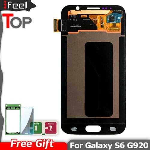 Super AMOLED LCD For Samsung GALAXY S6 G920 G920i G920P G920f G920V G920A G920W LCD Display + Touch Screen Digitizer