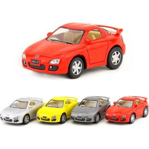 1:36 Scale Diecast Alloy Metal Sports Car Model For MAZDA RX-7 Collection Model Pull Back Toys Vehicle Car