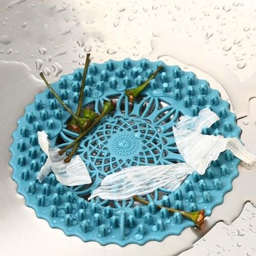 1PCS Sink Anti-blocking Floor Drain Cover home kitchen toilet sewer garbage filter Silicone sink cover kitchen gadget supplies