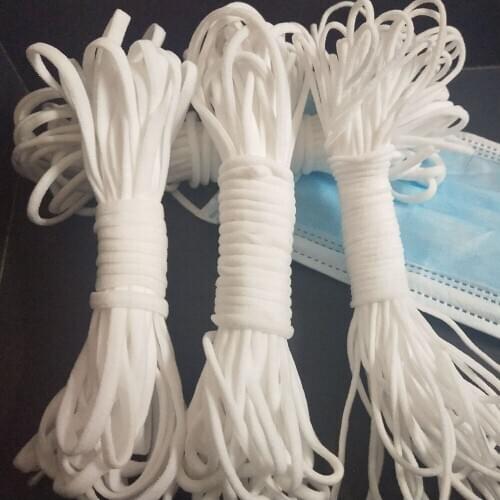 10/20/30/50/100 Meters Mask Elastic Band 3/5mm For DIY Sewing Fabric Mask Using Parts Elastic Band 2020 New Hot