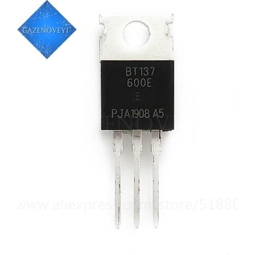 10pcs/lot BT137-600E BT137-600D BT137-600 BT137 8A 600V TO-220 In Stock