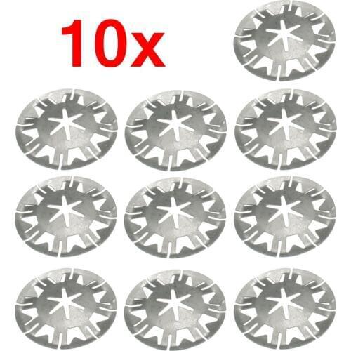 10x Exhaust Heat Shield Clip Nut Washers for VW TRANSPORTER T4 T5 For VW GOLF LUPO POLO