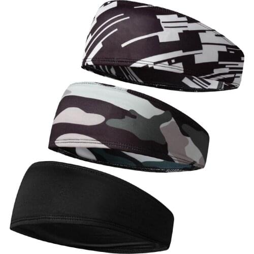 3PCS Headbands Sweatbands Women Men Head Bands for Sports Workout Exercise Cycling Hiking Tennis Basketball