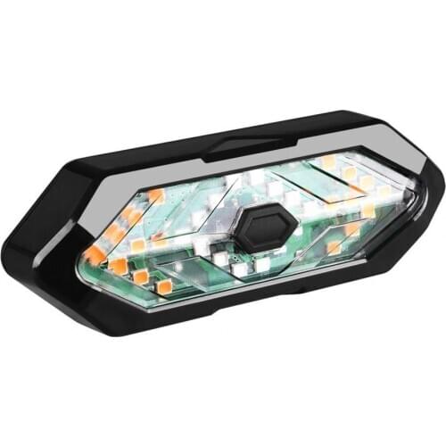 50% HOT SALES！！！Bicycle Remote Control 18 LED Lamp Beads Taillight Charging Warning Horn Light