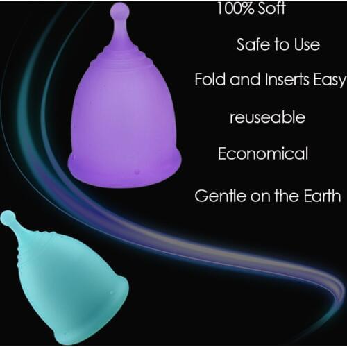 50pcs Feminine hygiene period cup Menstrual cup collector menstruation cup copa menstrual de silicona medica soft vaginal cups