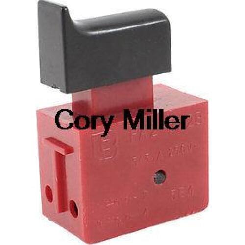AC 250V 5A Lock on Electric Power Tool Push Trigger Switch DPST NO