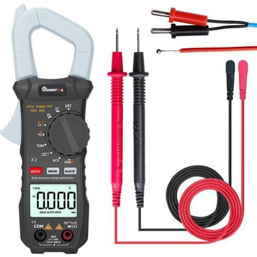 MUSTOOL X1 6000 Counts True RMS Clamp Meter Digital Multimeter Automatic Digital Meter With Square Wave Output /V/A/Diode Test
