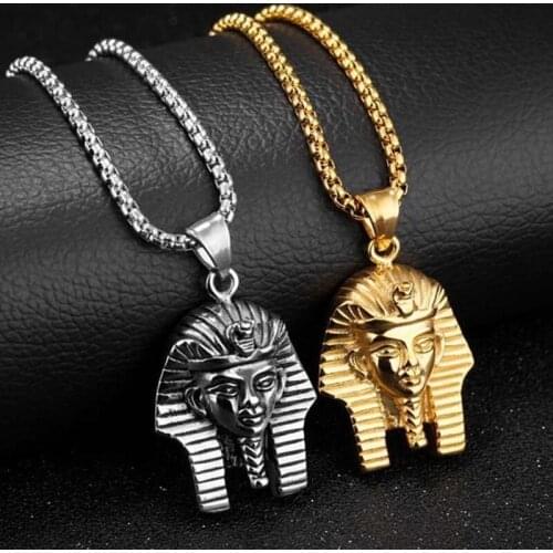 Ancient Egyptian Pharaoh Head Pendant for Jewelry Making DIY Handmade