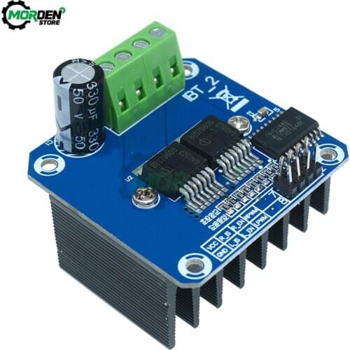 Double BTS7960 B BTS7960B 43A H-bridge High-power Motor Driver Module For DIY Smart Car Current Diagnostic