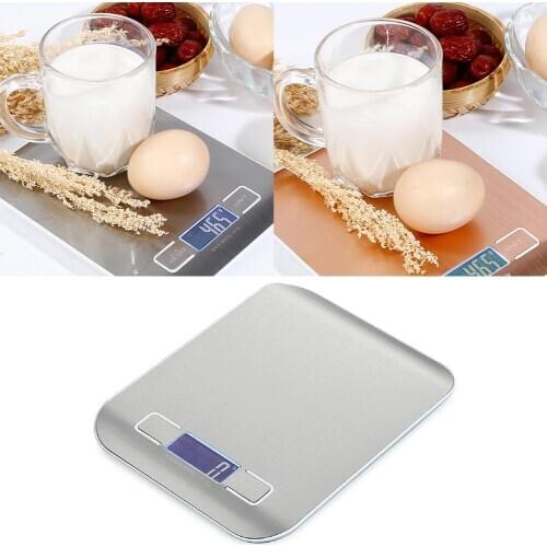 Portable 5/10kg Electronic Scale Kitchen Foods Flour Baking Cooking Weighing Tool Measuring Scales