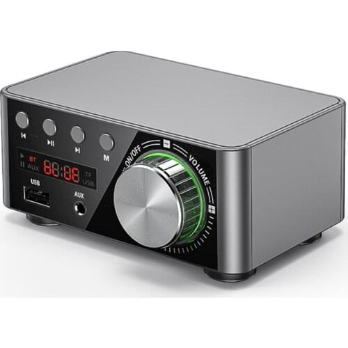 HIFI Audio Amplifier Bluetooth 5.0 Digital Power board 50WX2 Stereo AMP Amplificador Home Theater Support USB TF Card Player