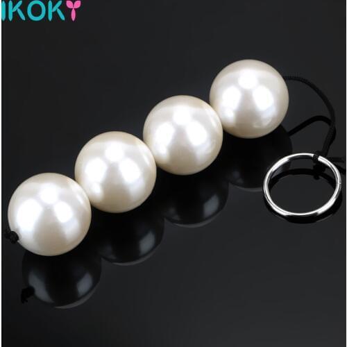 IKOKY Vaginal Kegel Balls Butt Plug Anal Sex Toys For Men Women Adult Products Big Anal Plug Beads Adult Games Prostate massage