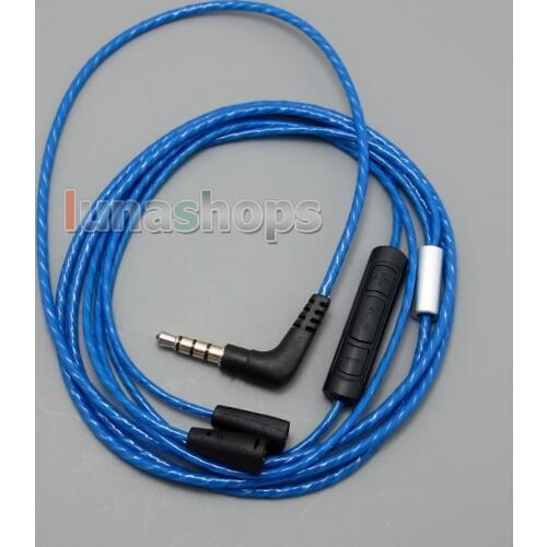 LN004916 With Mic Remote Volume Hi-OFC DIY Earphone Cable For For Sennheiser IE8 IE8i IE80 Iphone Android OS