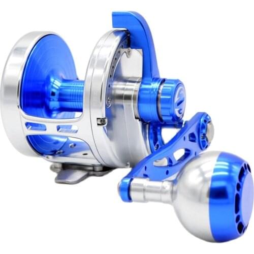 CAMEKOON 88LB Large Overhead Saltwater Jigging Boat Reel PE7#-500M Sea Fishing wheel 5.3:1 Deep Sea Trolling Fishing Reel