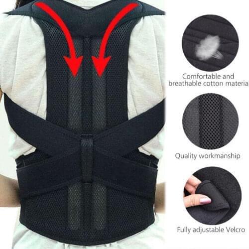 Men Women Adjustable Magnetic Posture Corrector Male Corset Back Support Belt Lumbar Support Sports Safety Straight Corrector