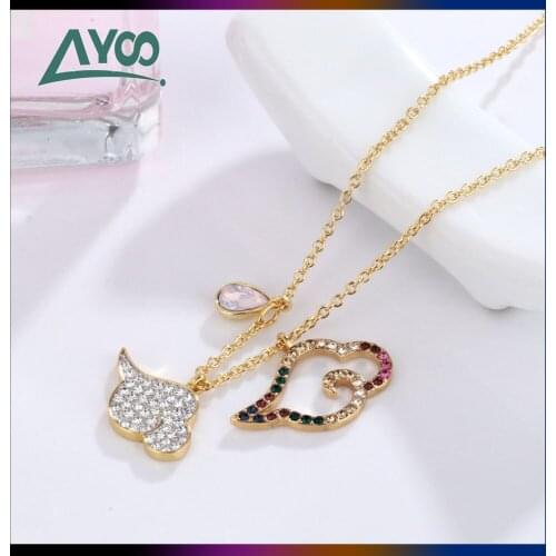 Fashion Jewelry SWA Charm Colorful Clouds Somersault Cloud Monkey King Purple Xia Fairy Fantasy Personality Necklace For Women