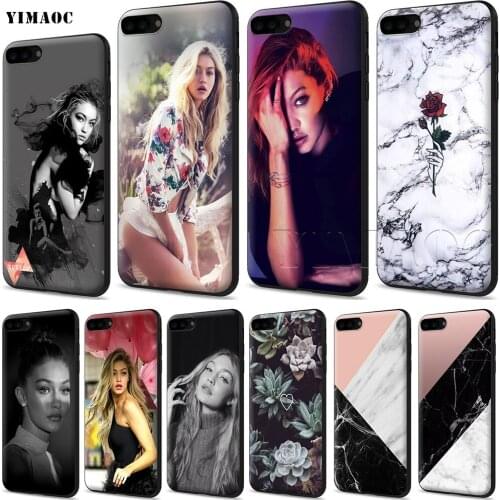YIMAOC Gigi Hadid Soft Case for Apple iPhone SE 2020 5 5s 6 6s 7 8 Plus XR X Xs 11 12 Pro Max 12 mini