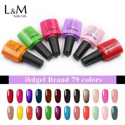 6 Pcs ibdgel 7.3ml Soak Off Led gel polish set full 79 color polish gel nail beauty Last more than a month